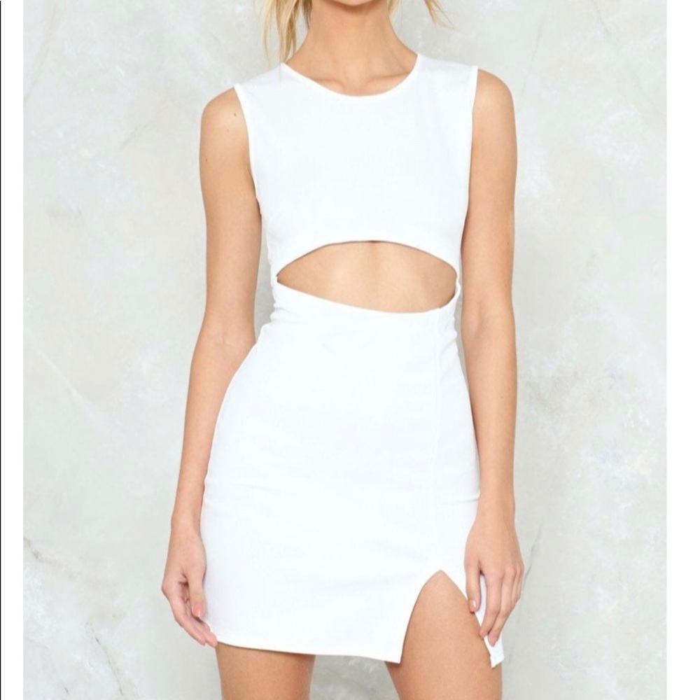 Nasty Gal mini white dress